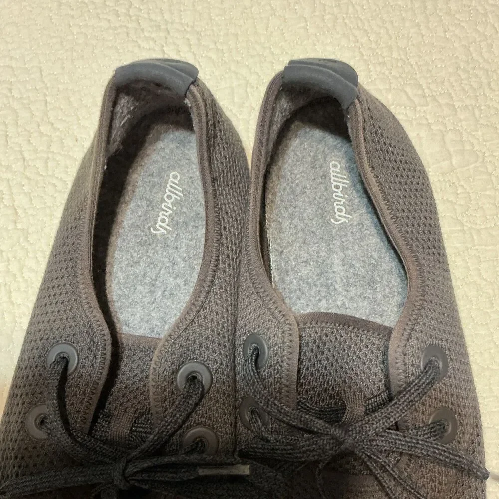 Allbirds Tree Skippers Gray Wool Knit Lace-Up Sneakers Men's US 10 EU 42